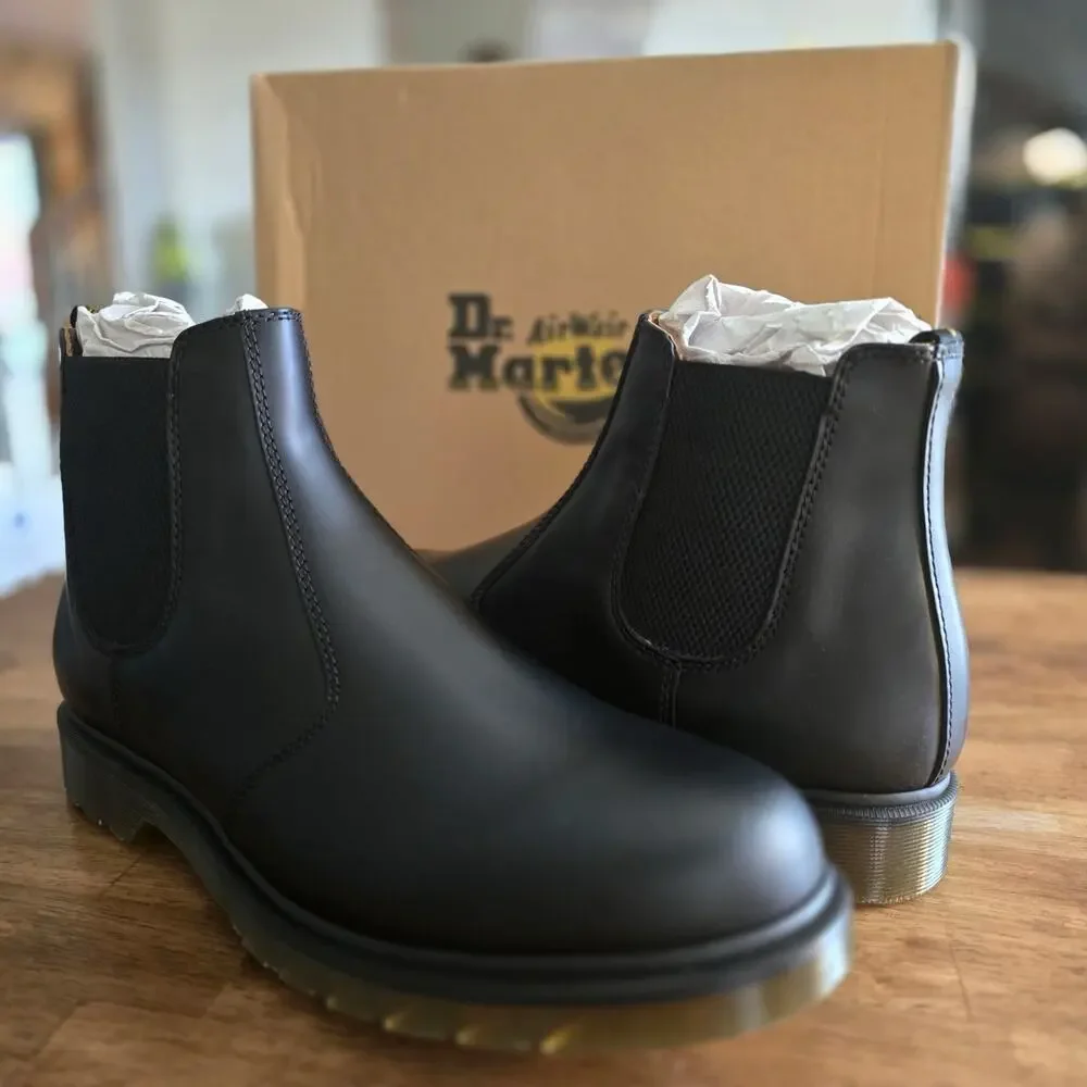 Dr. Martens 2976 SR‎ Chelsea Boots Black Industrial Slip Resistant US 13